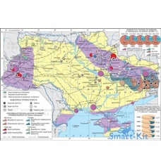 Україна. Паливно-енергетична промисловість 1:1 000 000 (на планках)