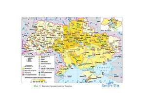 Україна. Сільське господарство та харчова промисловість 1:1 000 000 (на планках)