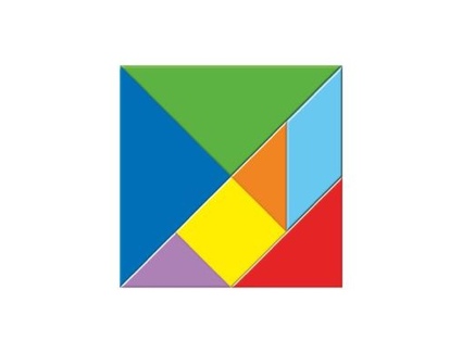 Танграм на магните с картоном 200*200 