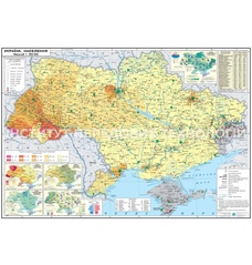 Карта України Населення 160x110 