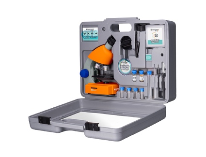 Дитячий мікроскоп BRESSER Junior 40x-640x Orange (з кейсом)