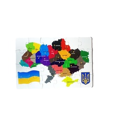 Карта України (магніт-пазл 24 елементи) 200х130