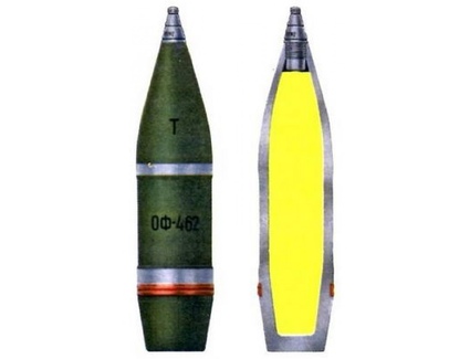 Осколково-фугасний снаряд ОФ-462 макет